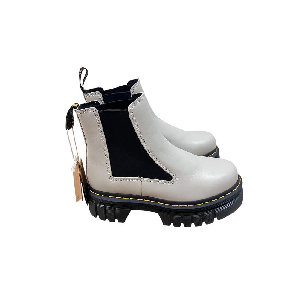 Dr. Martens Audrick Nappa Leather Platform Chelsea Boots Womens Size 6 EU 37 - Picture 2 of 8